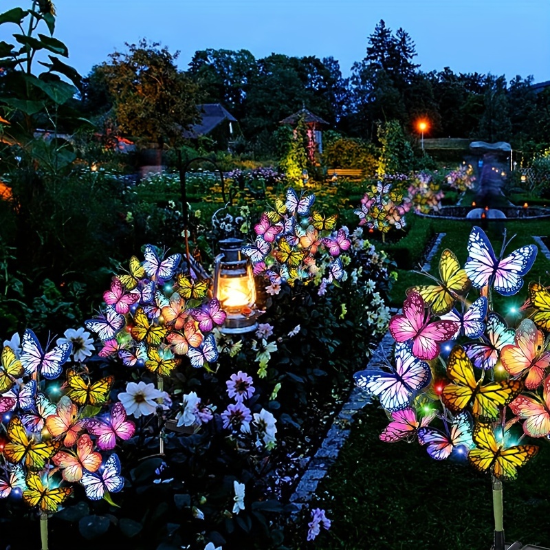 Christmas Lights Outdoor - Lampu Taman Kupu-kupu LED Surya Lampu