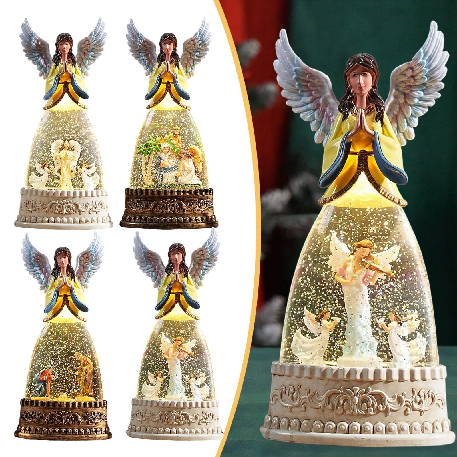 Snow Globe Musical - Ornamen Meja Bola Salju Natal Musikal
