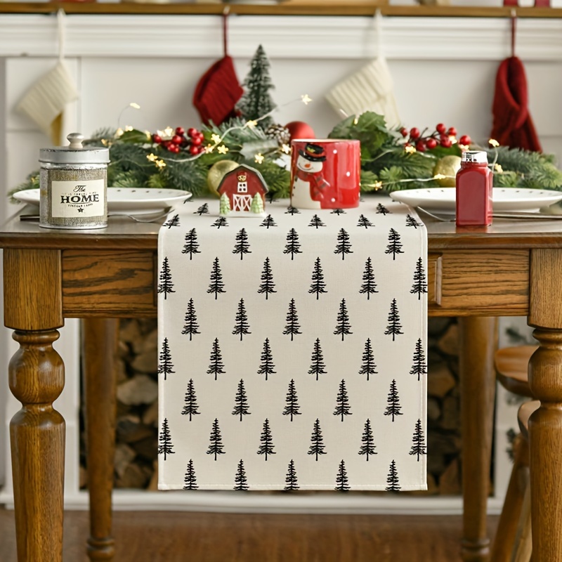 Christmas Table Runner - Taplak Meja Pohon Natal Sederhana, Item