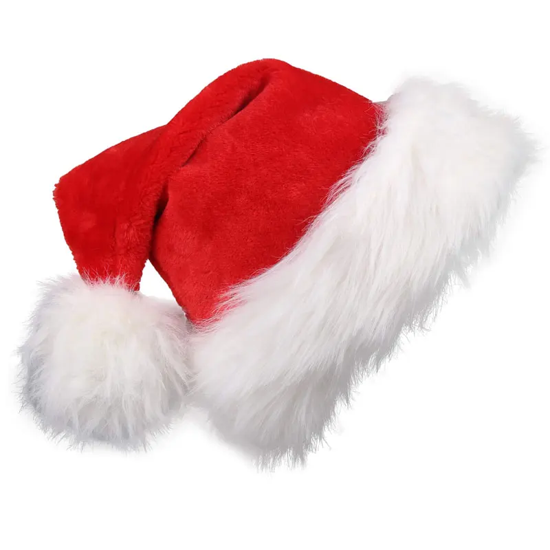 Santa Hat Plush - Topi Santa Natal, Topi Merah Liburan