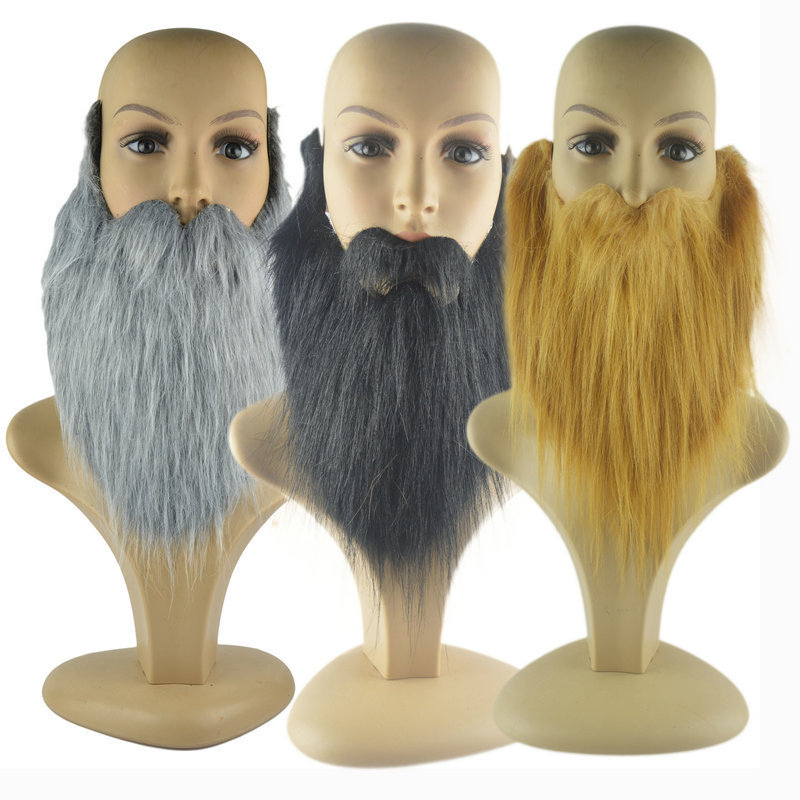 Elf Costume Christmas - 1 buah gaun mewah DIY jenggot