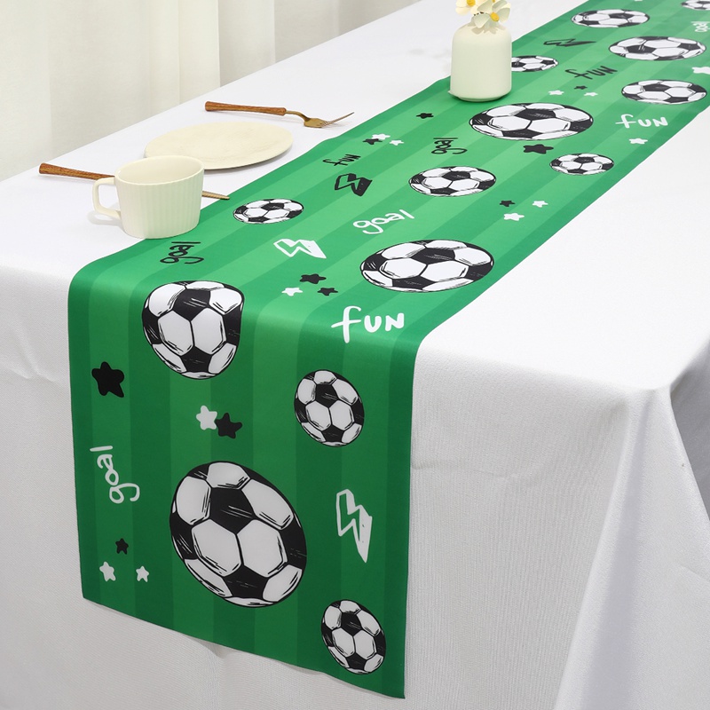 Christmas Table Runner - 1 Buah Bendera Meja Pesta Sepak