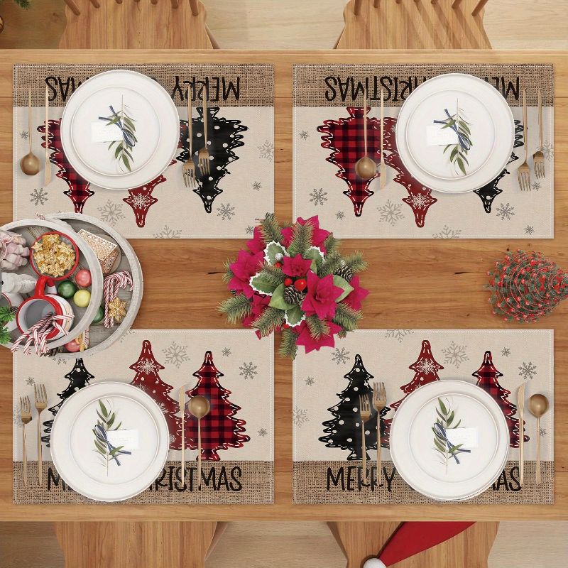 Set Alas Meja Natal Gaya Ameri - Christmas Table Runner ulasan dan harga
