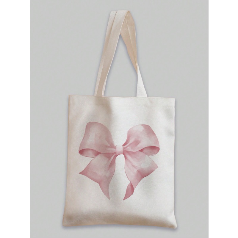 ROMWE Tas Bahu Kanvas Pola Pit - Ribbon Bow Gift ulasan dan harga
