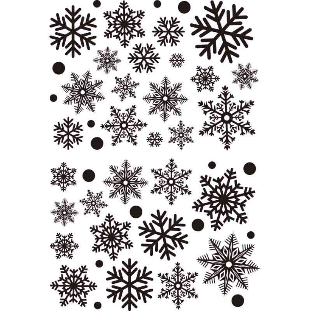 Stiker kepingan salju Natal PV - Snowflake Window Decal ulasan dan harga