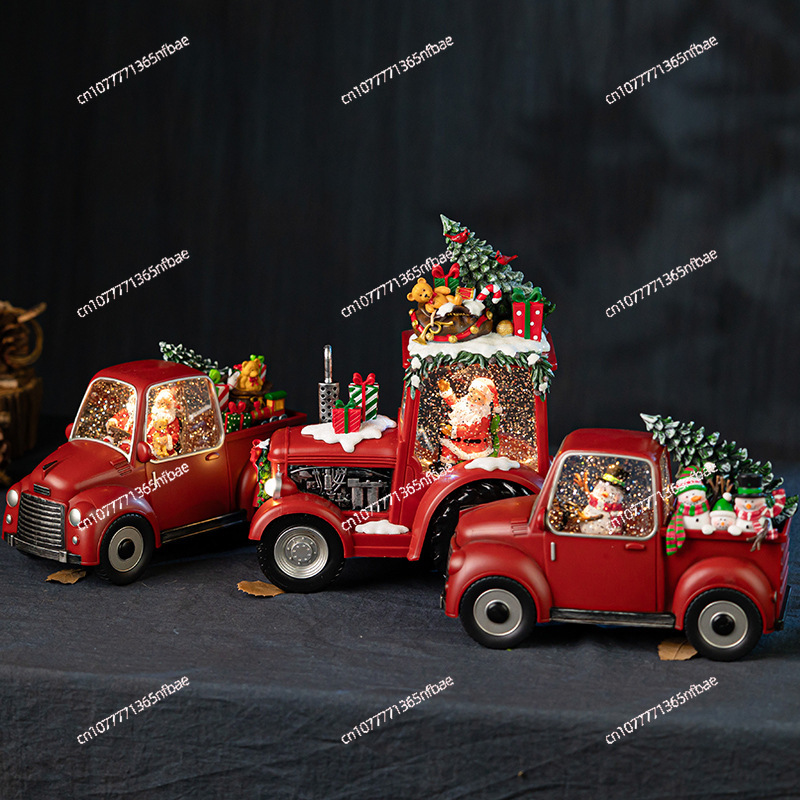 Ornamen Dekoratif Natal Gaya B - Snow Globe Musical ulasan dan harga