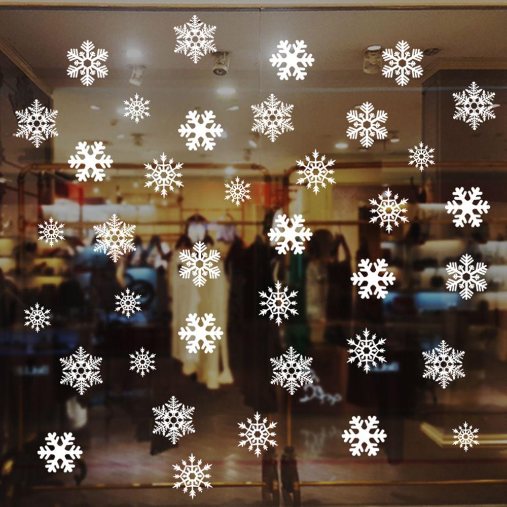 27/38 buah hadiah perlengkapan - Snowflake Window Decal ulasan dan harga