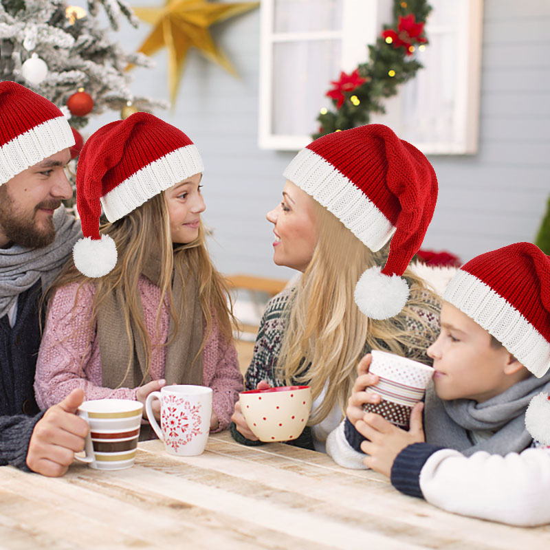 1 buah topi Natal merah untuk  - Santa Hat Plush ulasan dan harga