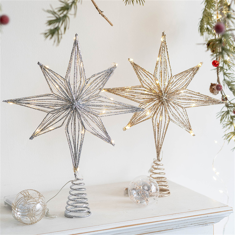 Hiasan pohon Natal bintang den - Star Tree Topper ulasan dan harga