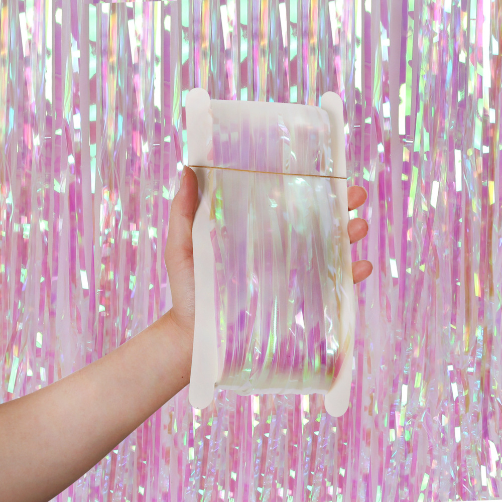 2M 3M Pesta Latar Belakang Tir - Tinsel Garland Decoration ulasan dan harga