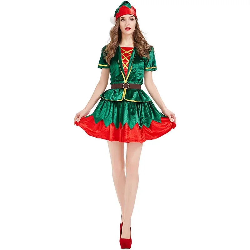 Kostum Elf Hijau Natal Wanita  - Elf Costume Christmas ulasan dan harga