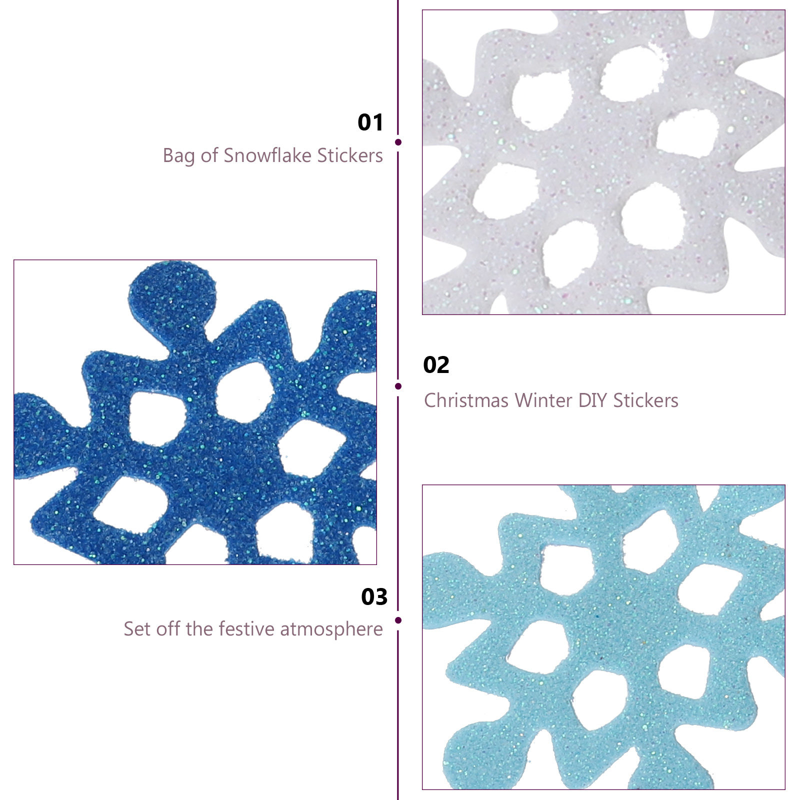 Stiker Busa Bentuk Kepingan Sa - Snowflake Window Decal ulasan dan harga