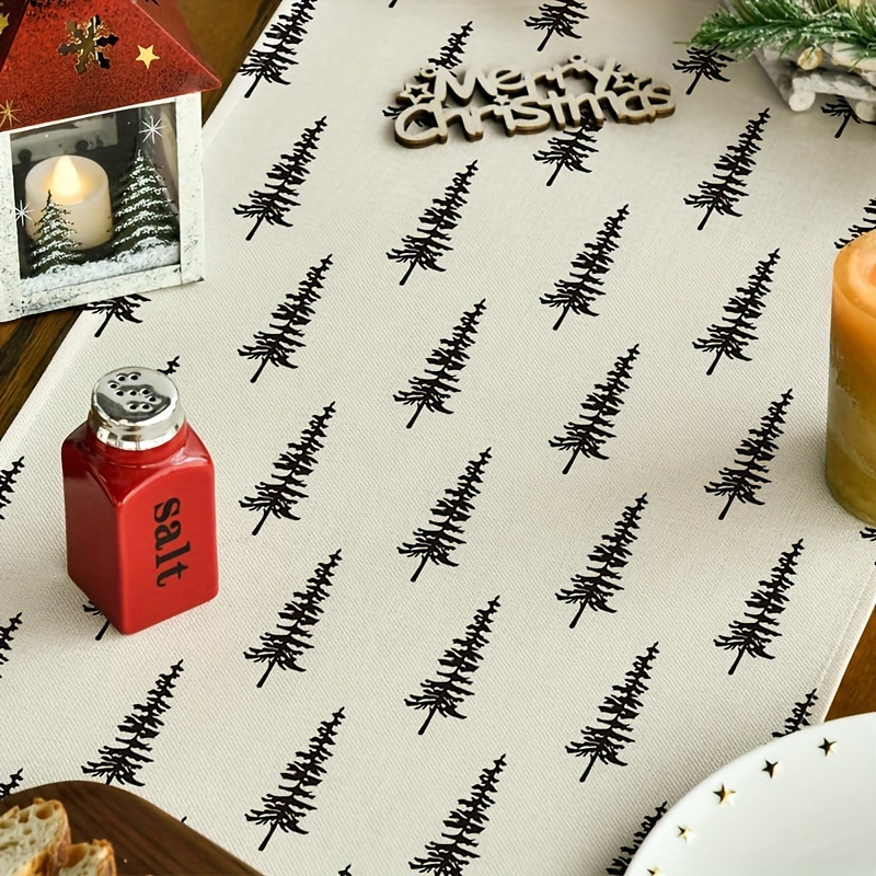 Taplak Meja Pohon Natal Sederh - Christmas Table Runner ulasan dan harga