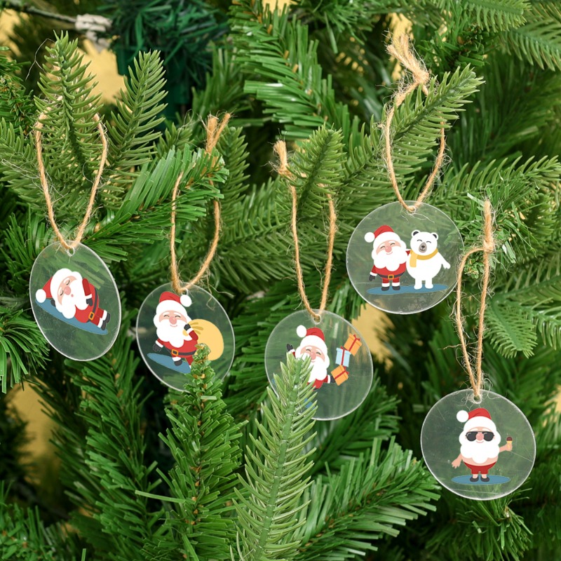 5/100x Bola Akrilik Bulat Tran - Christmas Stocking Hanging ulasan dan harga