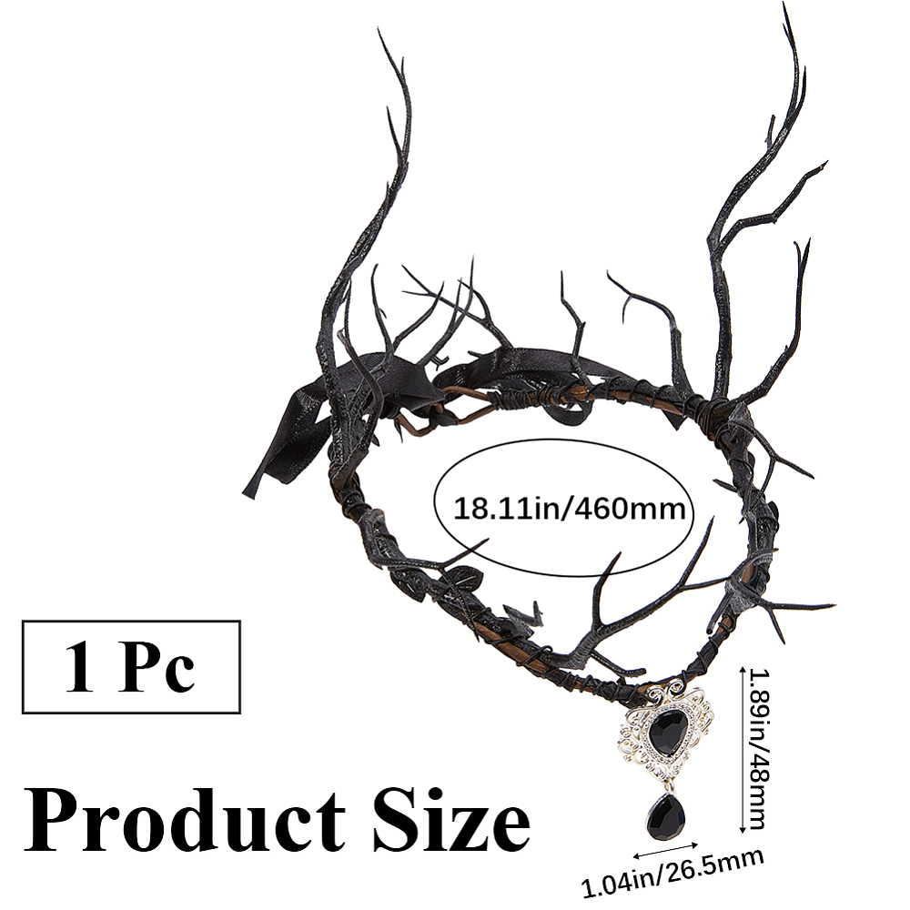 Mahkota Peri Hitam dengan Tand - Reindeer Antlers Headband ulasan dan harga