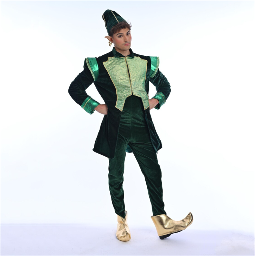 Kostum Elf Santa Claus Beludru - Elf Costume Christmas ulasan dan harga
