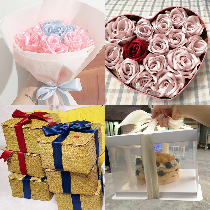 1Rol Pita Satin 4Cm 25Yard Pit - Ribbon Bow Gift ulasan dan harga
