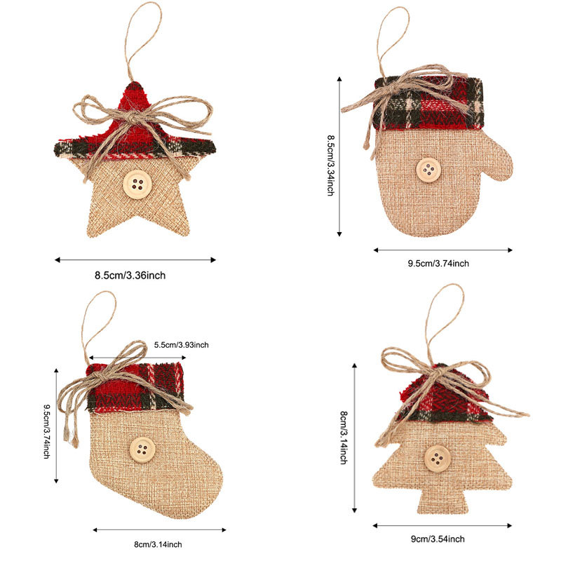 4 Buah Hiasan Gantung Pohon Na - Christmas Stocking Hanging ulasan dan harga