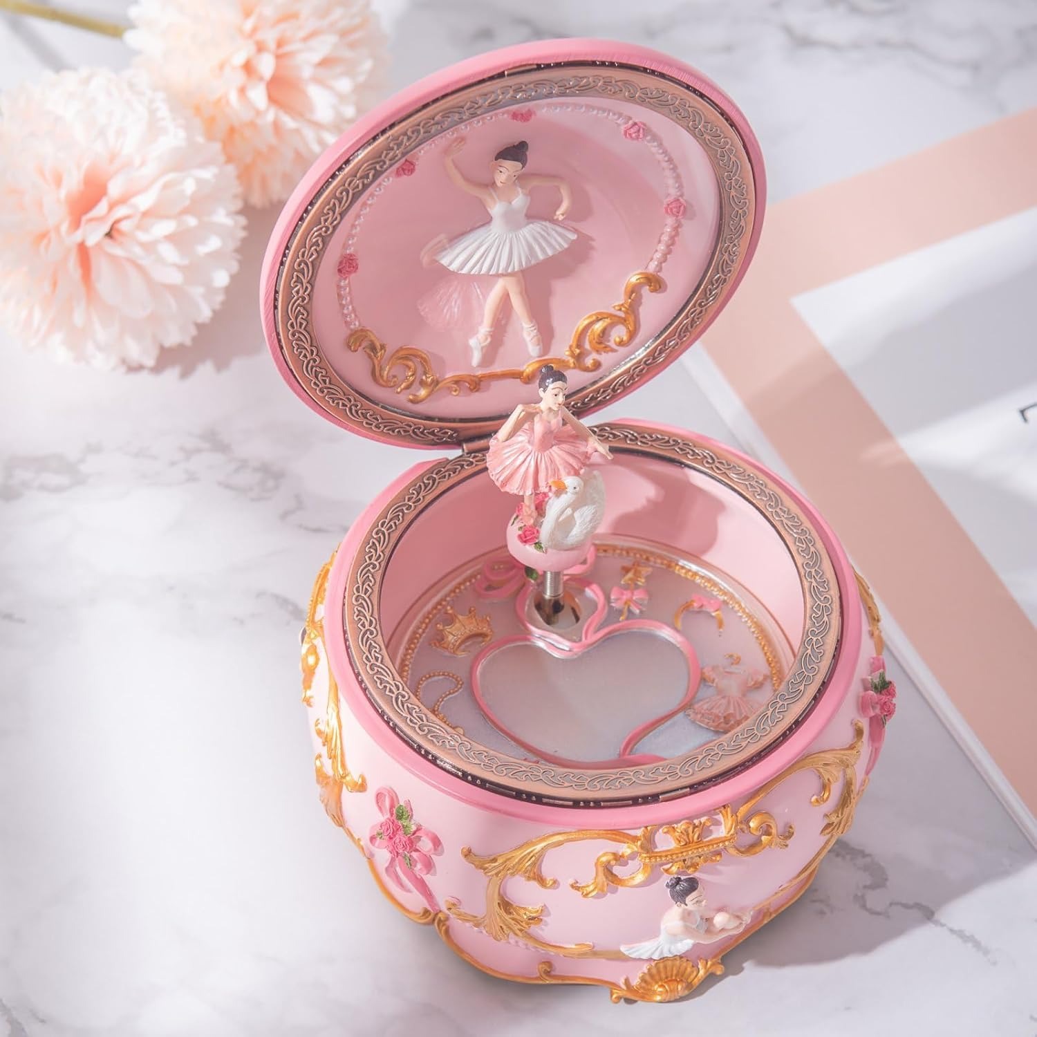 Kotak Musik Balerina Berputar  - Snow Globe Musical ulasan dan harga