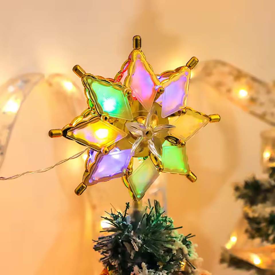 Hiasan Pohon Natal Berlampu Bi - Star Tree Topper ulasan dan harga