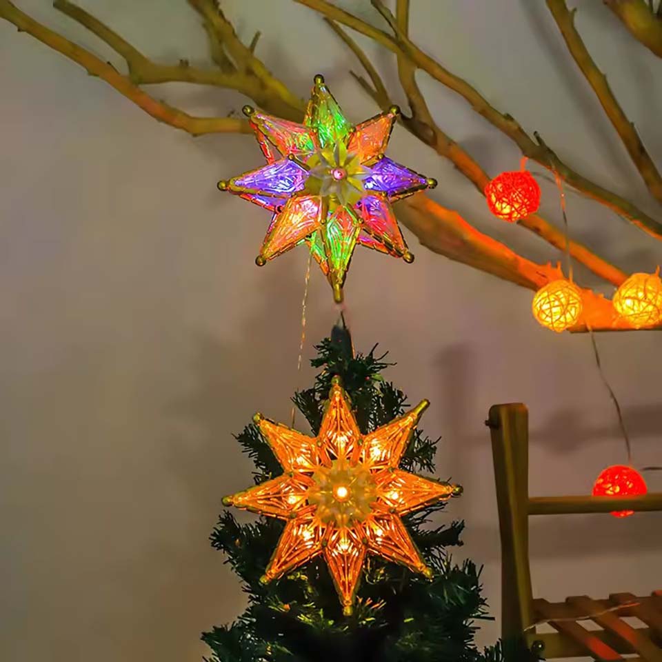 Hiasan Pohon Natal Berlampu Bi - Star Tree Topper ulasan dan harga