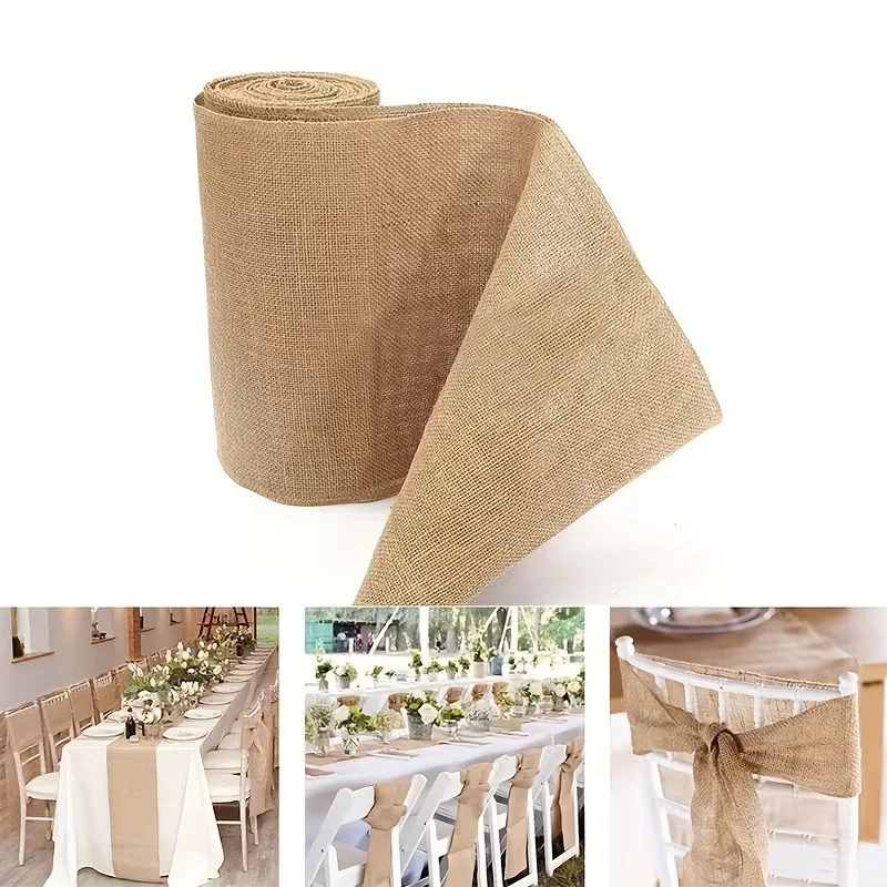 Gulungan Kain Goni Beige Desai - Christmas Table Runner ulasan dan harga