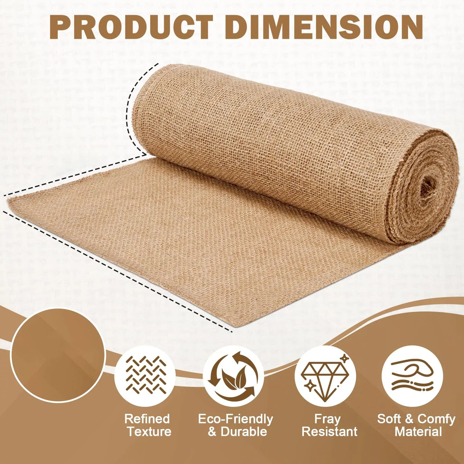 Gulungan Kain Goni Beige Desai - Christmas Table Runner ulasan dan harga
