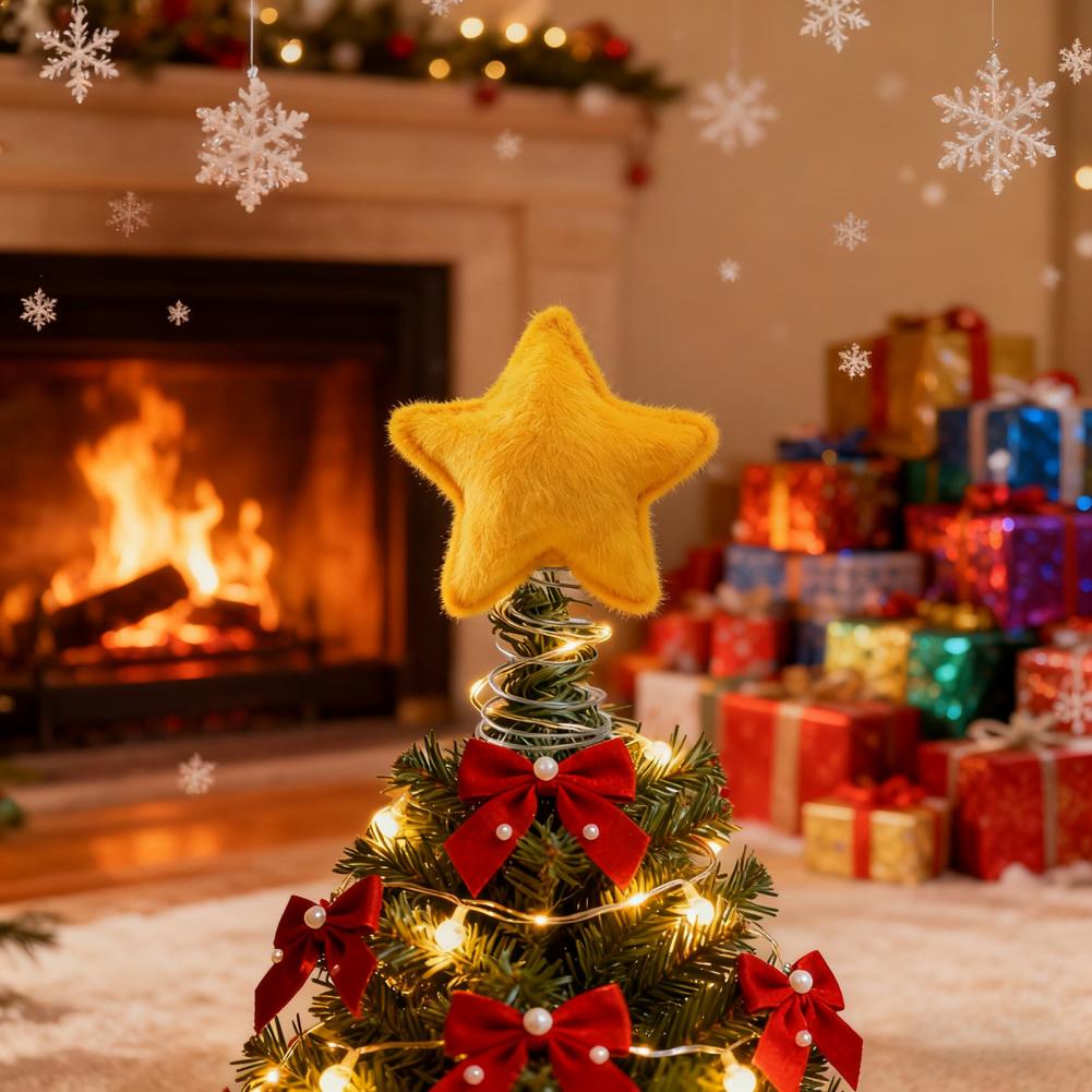 Hiasan Puncak Pohon Natal Bint - Star Tree Topper ulasan dan harga