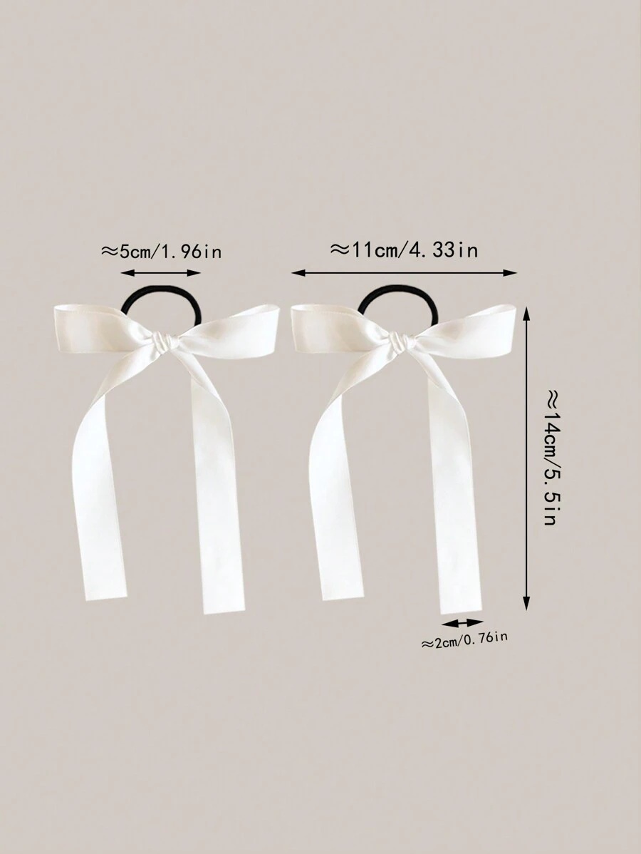 2 buah/set aksesoris rambut pi - Ribbon Bow Gift ulasan dan harga