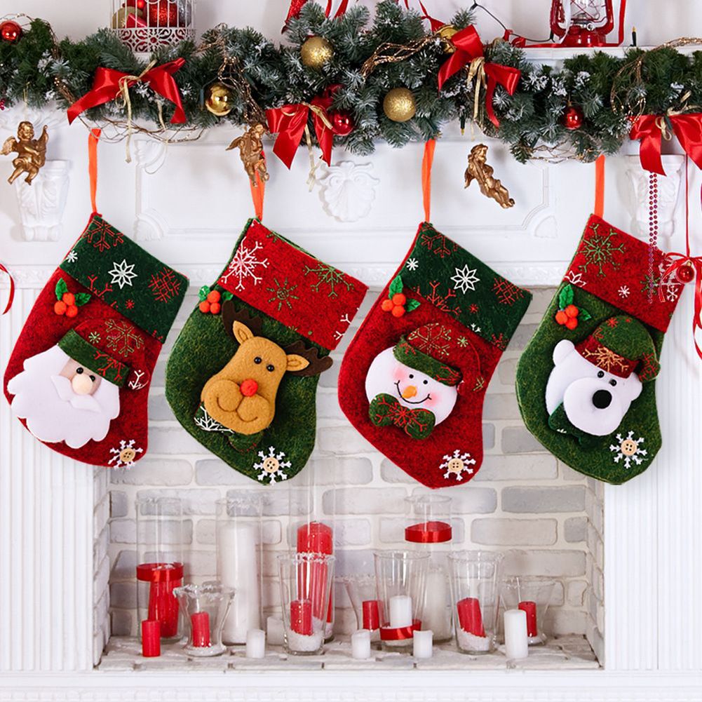 Ornamen Natal, Aksesoris Dekor - Christmas Stocking Hanging ulasan dan harga