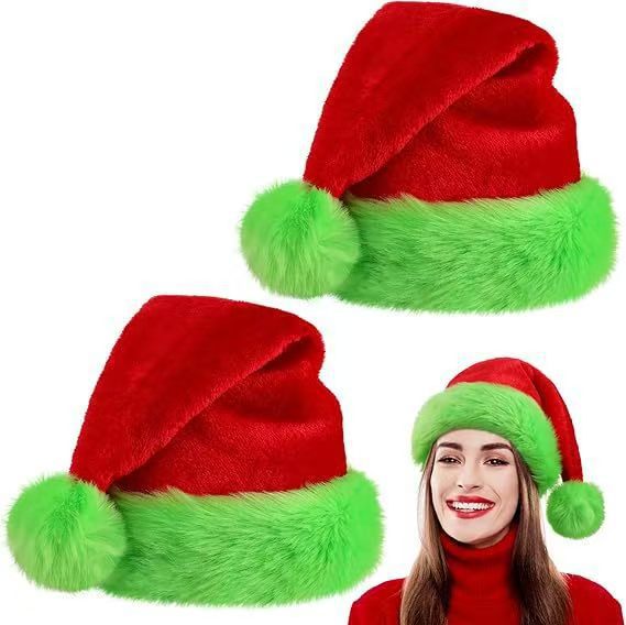 1 Buah/10 Buah Topi Santa Nata - Santa Hat Plush ulasan dan harga